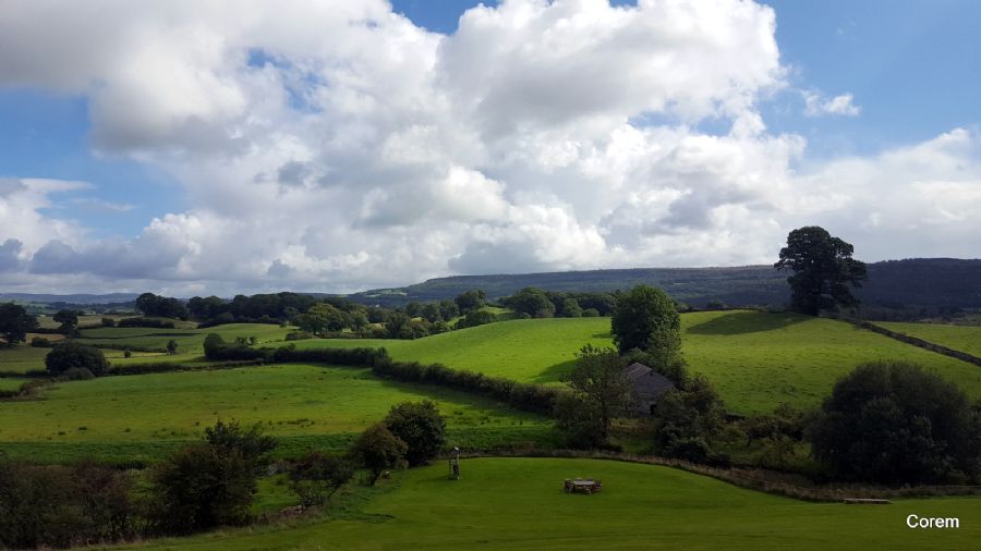 הנוף מבית המלון Lyth Valley Country Inn